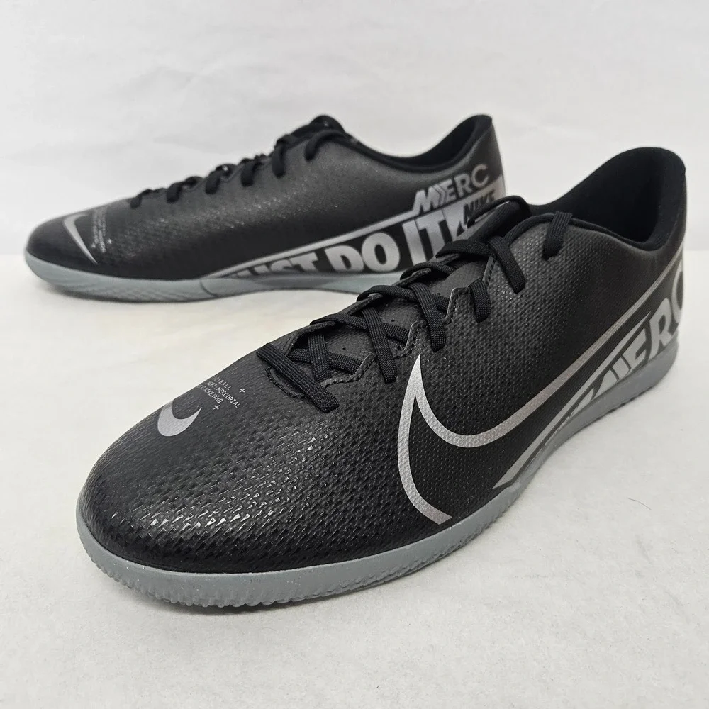 Nike Vapor 13 Club IC Indoor Soccer Shoes AT7997-001 Black‎ Grey Size 13